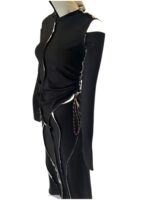 APNOEA - Black-White double-face jersey bodysuit - epoqueu