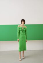 Green grass jersey dress - epoqueu
