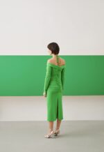 Green grass jersey dress - epoqueu