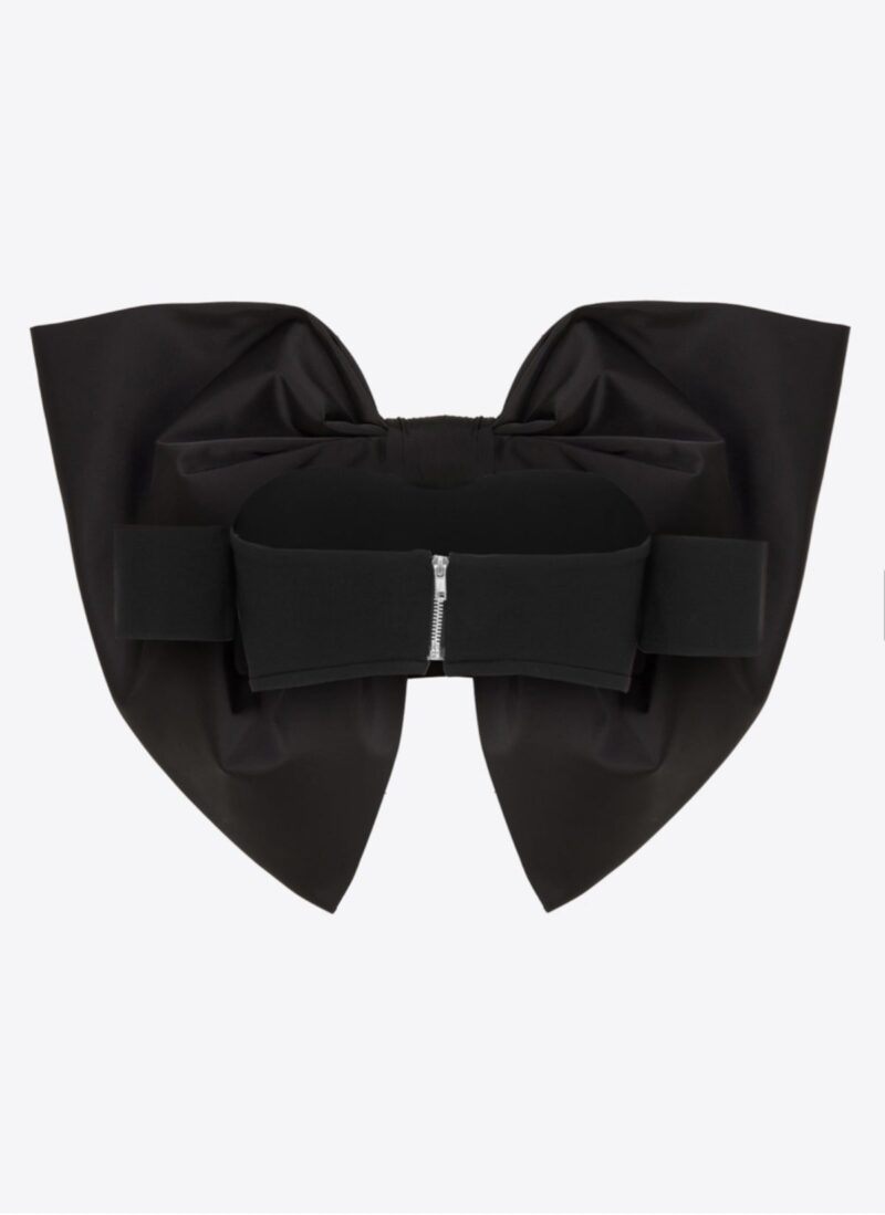 GmbH- Black bandeau top with bow - epoqueu