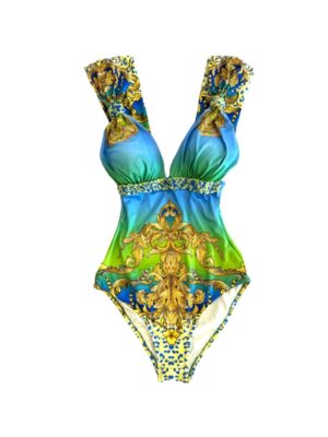 Printed with crystals swimsuit - epoqueu