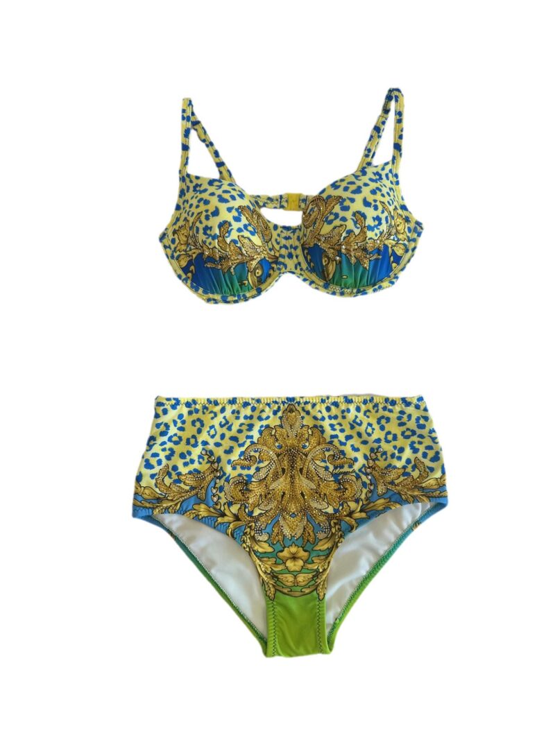 Two pieces Printed crystals swimsuit - epoqueu
