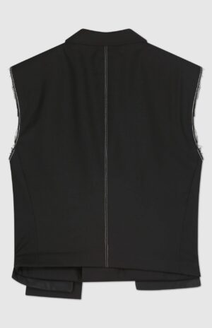 1/OFF Paris - Black sleeveless crop blazer - epoqueu